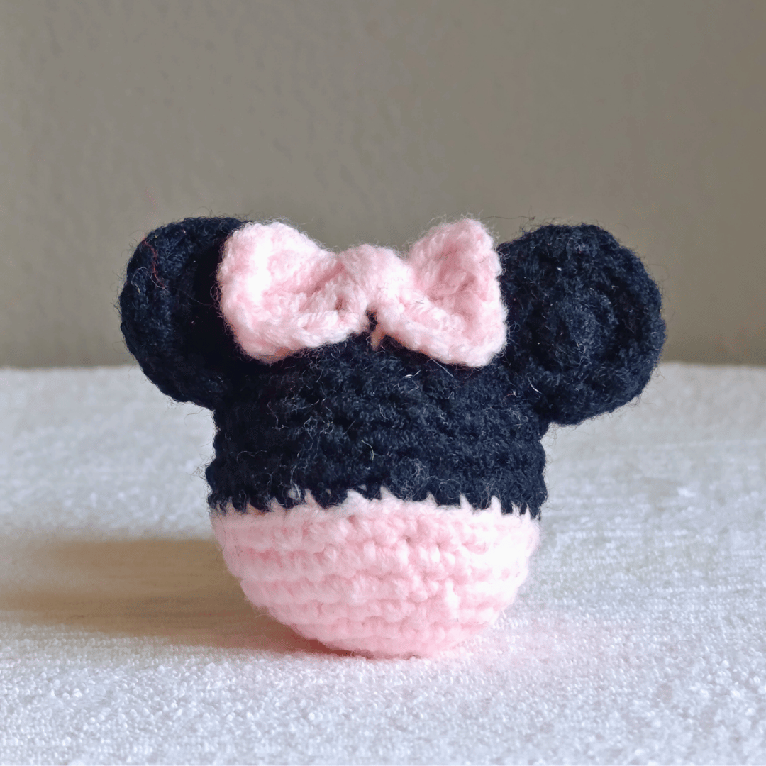 Llavero de Minnie en crochet