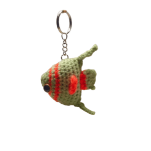 Llavero de pececito ángel en crochet