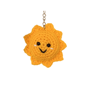 Llavero de solecito en crochet