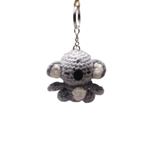 llavero de koala en crochet
