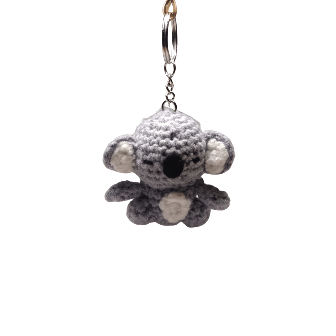 llavero de koala en crochet