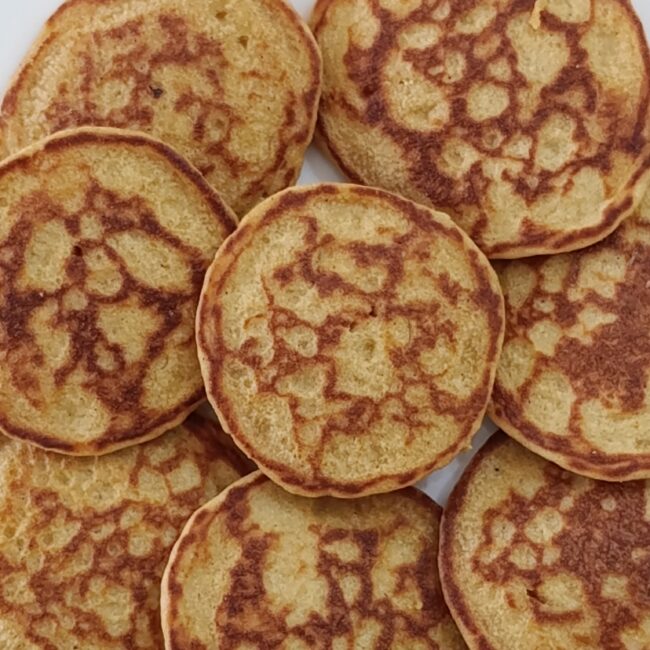 Mini hotcakes de avena